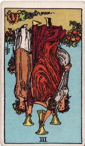 3 of Cups Reversed Tarot Meaning