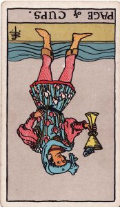 Page of Cups Reversed Tarot Meaning and Interpretation