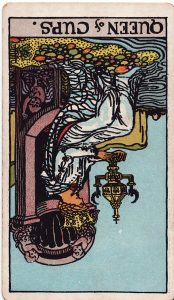 Queen of Cups Reversed Tarot Meaning and Interpretation