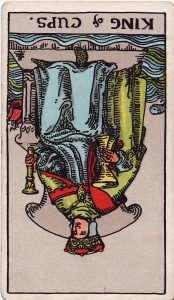 King of Cups Reversed Tarot Meaning and Interpretation